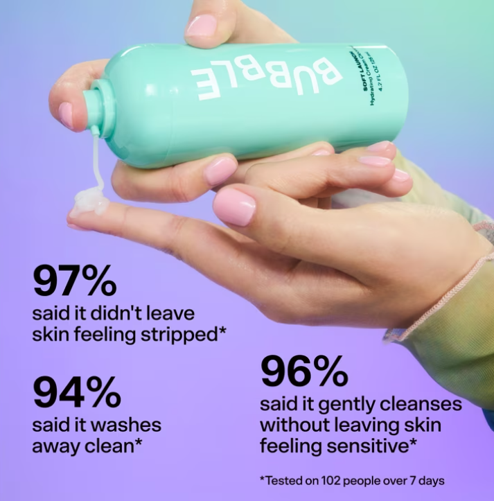 Bubble Skincare Soft Launch Cream Cleanser 4.2 fl oz / 125 ml