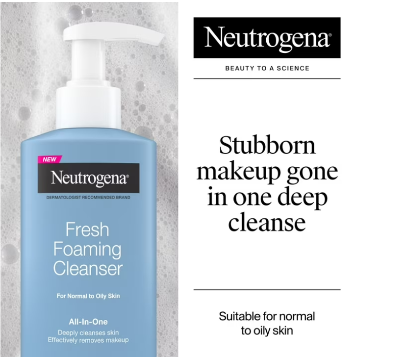 Neutrogena Fresh Foaming Facial Cleanser & Makeup Remover, 8.5 fl. oz