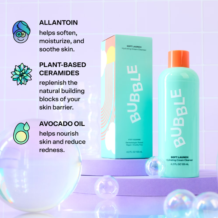 Bubble Skincare Soft Launch Cream Cleanser 4.2 fl oz / 125 ml