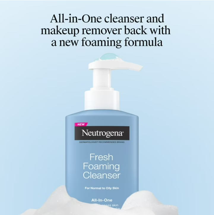 Neutrogena Fresh Foaming Facial Cleanser & Makeup Remover, 8.5 fl. oz