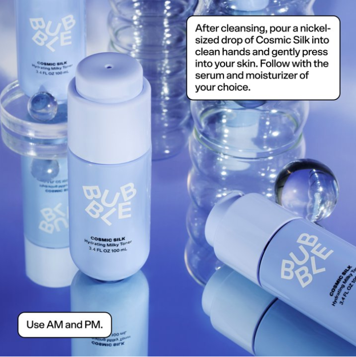 Bubble Skincare Cosmic Silk Hydrating Milky Toner, 100ml, For All Skin Types