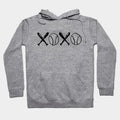 Xoxo, Crossed Baseball Bats And Baseballs Hoodie