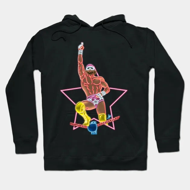 Macho Man Top Rope Neon Color Hoodie