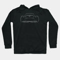 Chevrolet Corvette C6 - Rear Stencil, White Hoodie
