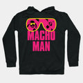 Official Band Shirts Macho Man Ooold School Neon Purple Heather Adult Hoodie
