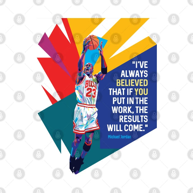 Michael Jordan White Jersey Quote T-Shirt
