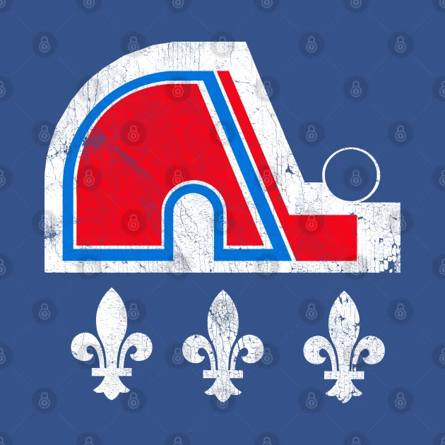 Quebec Nordiques  -- 90S Hockey Team T-Shirt