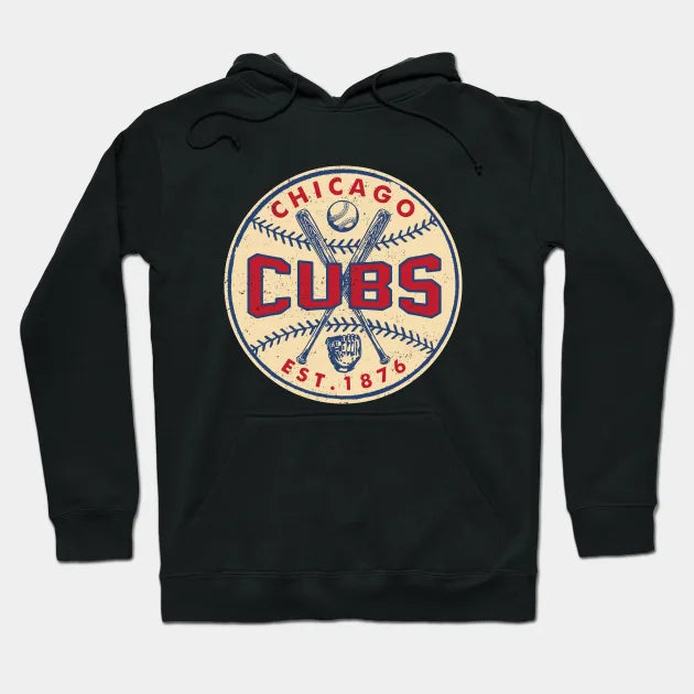 Vintage Cubs 1 By Buck Tee Hoodie