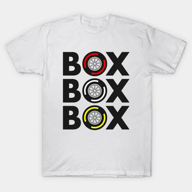 Box Box Box F1 Tire Compound Design T-Shirt