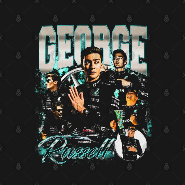 George Russell Retro Bootleg Hoodie