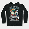 Philadelphia Eagles Super Bowl Lix Champions 2025 Mascot T-Shirt Hoodie