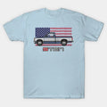 Usa Blue Grey N Silver T-Shirt
