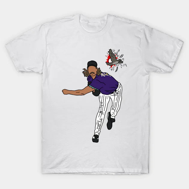 Randy Johnson Hits The Bird T-Shirt