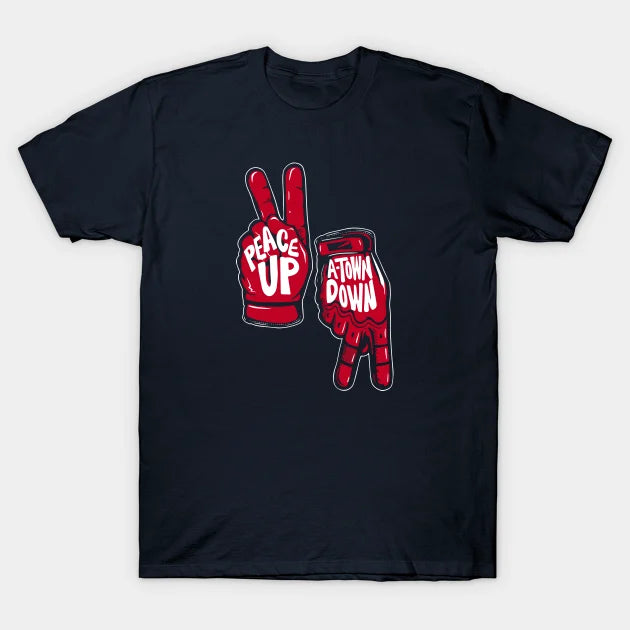 Atlanta Braves Peace Up A-Town Down T-Shirt