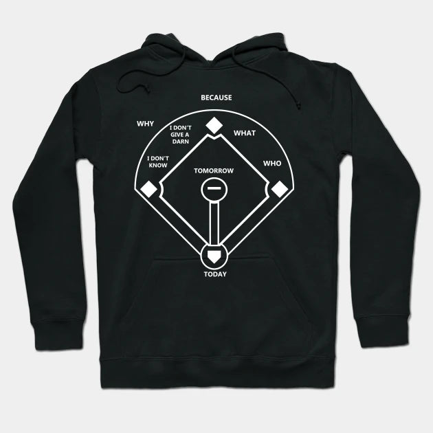 Who'S On First Baseball Love Funny Classic Hoodie