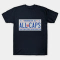 Caps - All Caps Dc License Plate T-Shirt