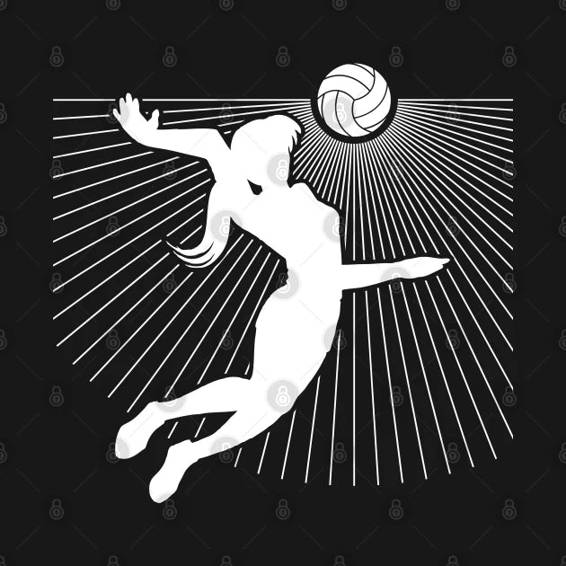 Volleyball Girl Symbol Graphic T-Shirt