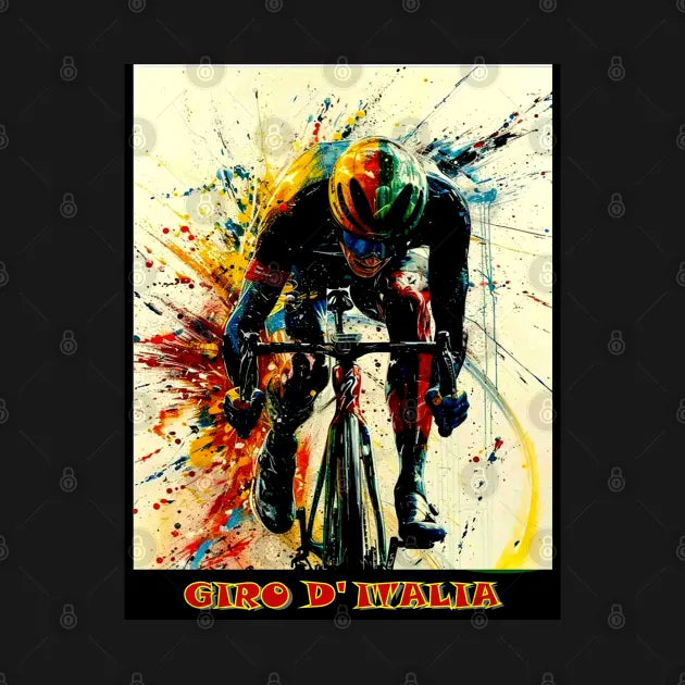 Giro D Italia  Bicycle Racing Advertising Print T-Shirt