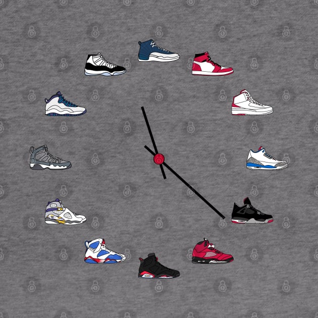 Jordan Sneaker Clock Hoodie