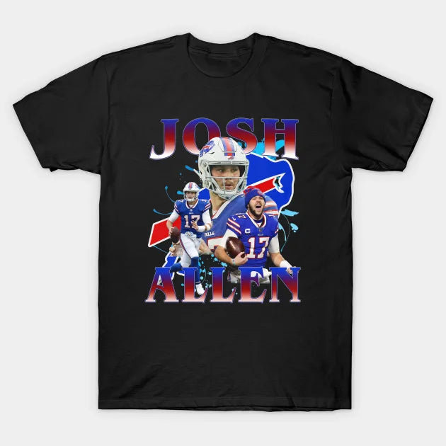 Josh Allen Retro Collage T-Shirt