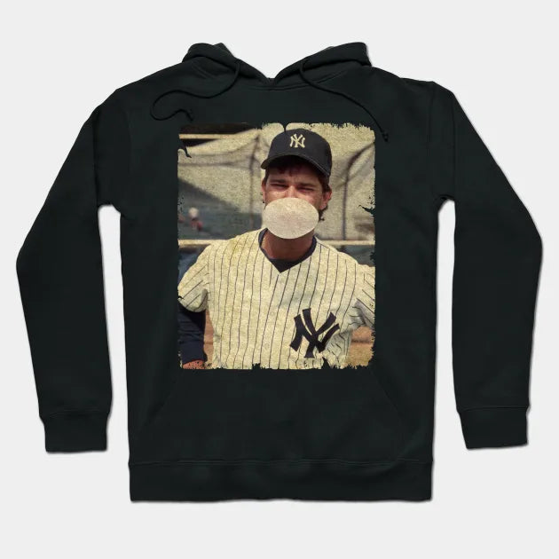 Don Mattingly (Donnie Baseball) In New York Yankees Hoodie