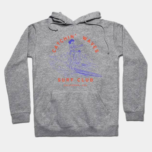 Vintage Surfing Surfer Hoodie