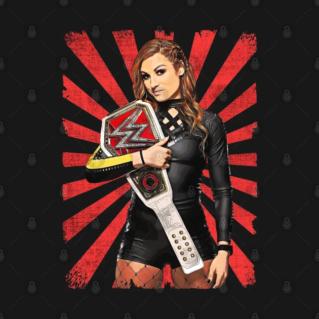 Becky Lynch Wrestling Vintage Fan Art Hoodie