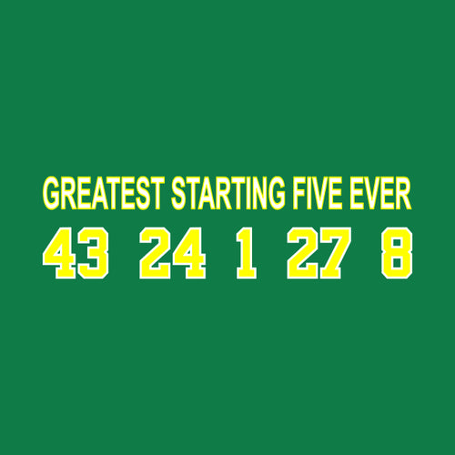 1979 Seattle Sonics Greatest Starting Five T-Shirt