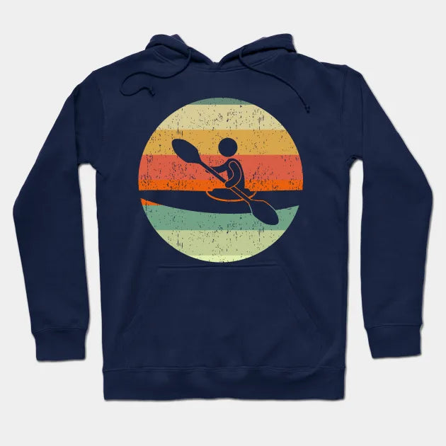 Cool Kayaking Sunset Hoodie