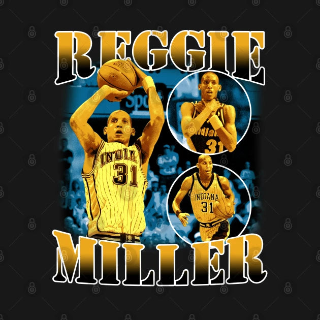 Reggie Miller Choke Sign Basketball Legend Signature Vintage Retro 80S 90S Bootleg Rap Style Hoodie