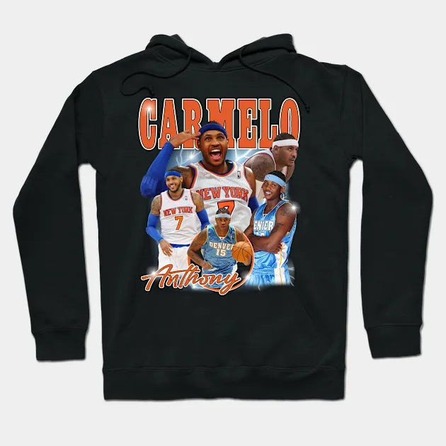 Carmelo Anthony Vintage Collage Hoodie