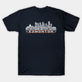 Edmonton Hockey Team All Time Legends, Edmonton City Skyline T-Shirt