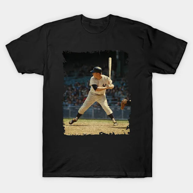Mickey Mantle In New York Yankees T-Shirt