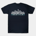 Seattle Baseball Team All Time Legends, Seattle City Skyline T-Shirt