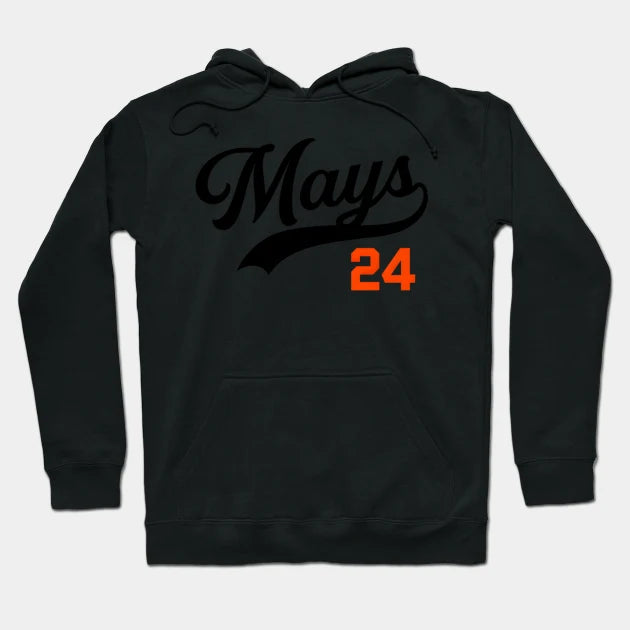 Willie Mays 24 Giants Baseball Hoodie