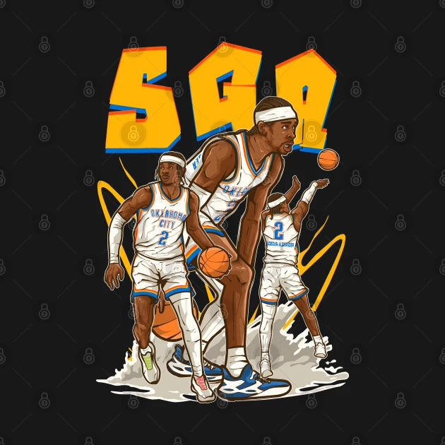 Shai Gilgeous-Alexander Sga Cartoon T-Shirt